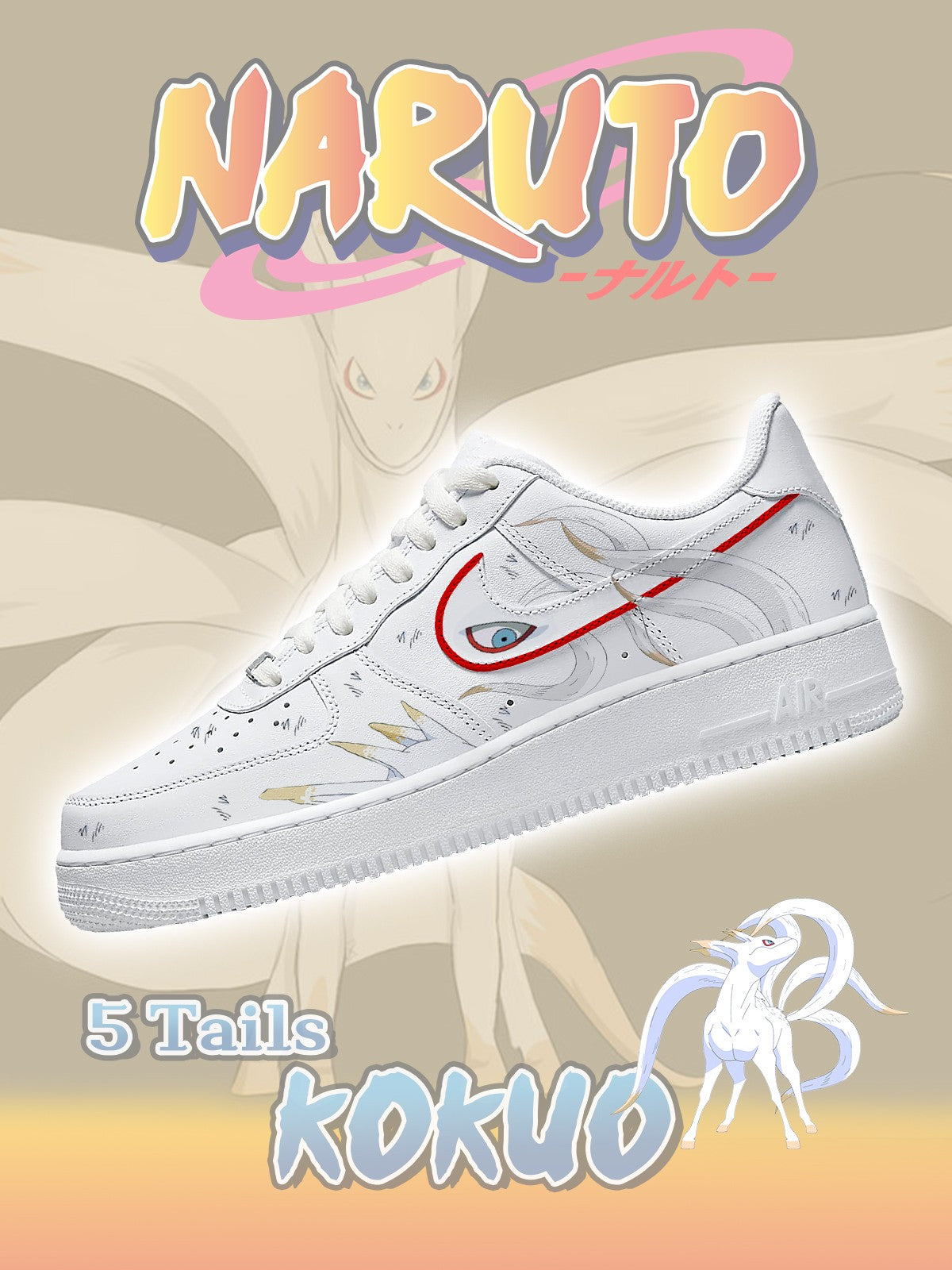 Custom Five-Tails Kokuo Sneakers For Women and Men
