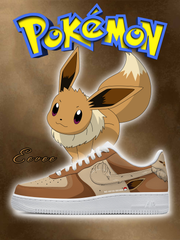 Custom No.0133 Eevee Style 2 Sneakers For Women and Men