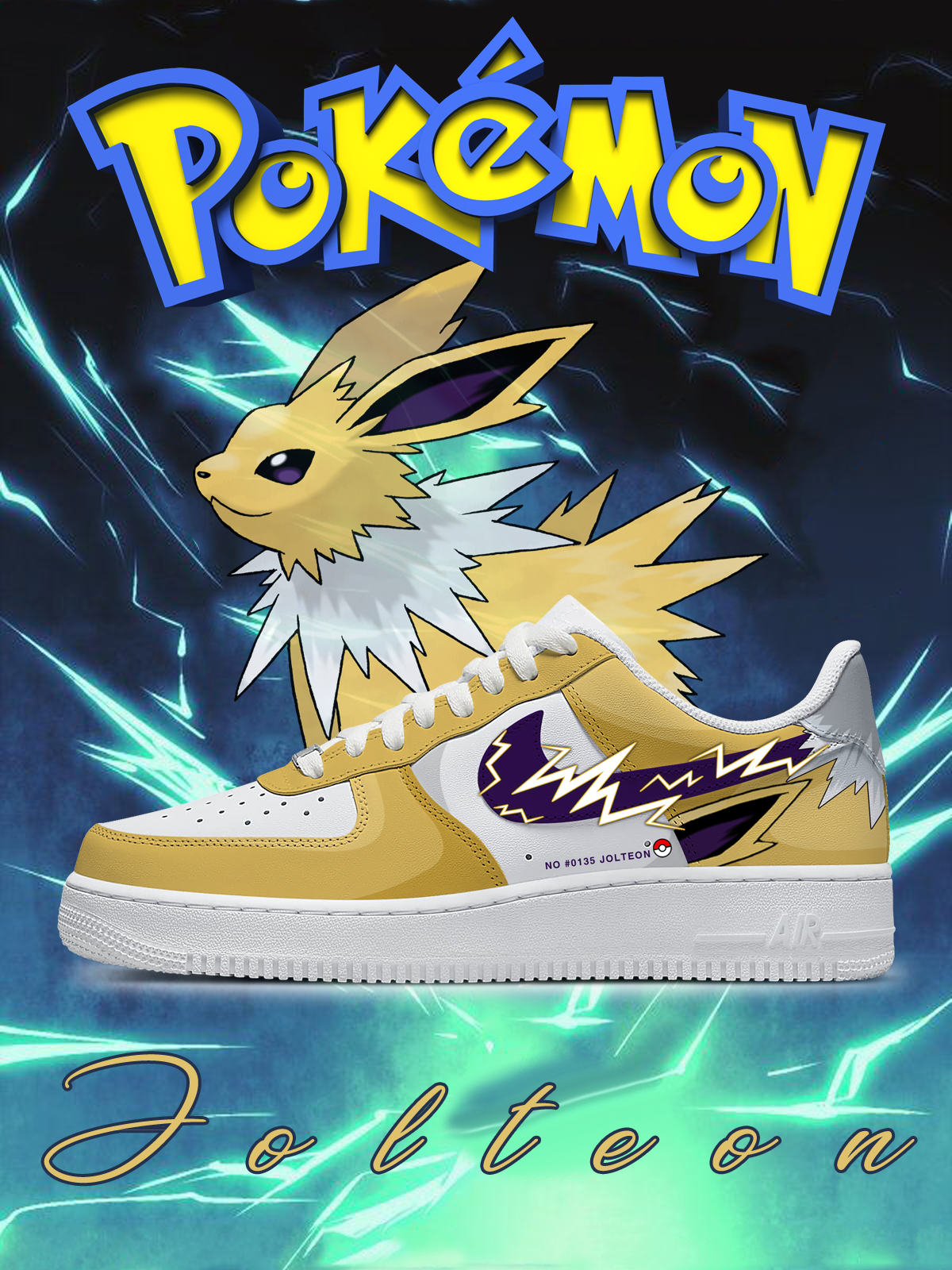 Benutzerdefinierte Nr. 0135 Jolteon Schuhe für Frauen und Männer