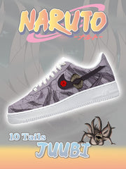 Custom Printed Ten-Tails Juubi Sneakers For Women and Men