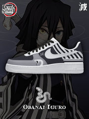 Individuell bedruckte Obanai Iguro V.1 Sneakers für Damen und Herren