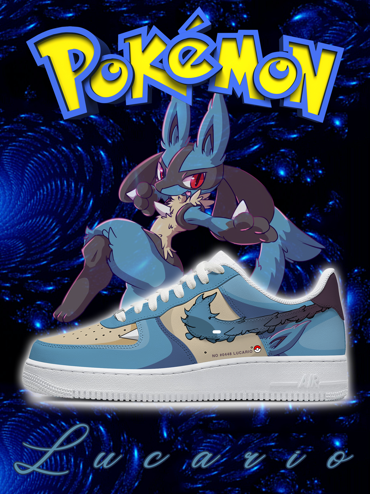 Benutzerdefinierte Nr. 0448 Lucario Style 1 Schuhe für Frauen und Männer