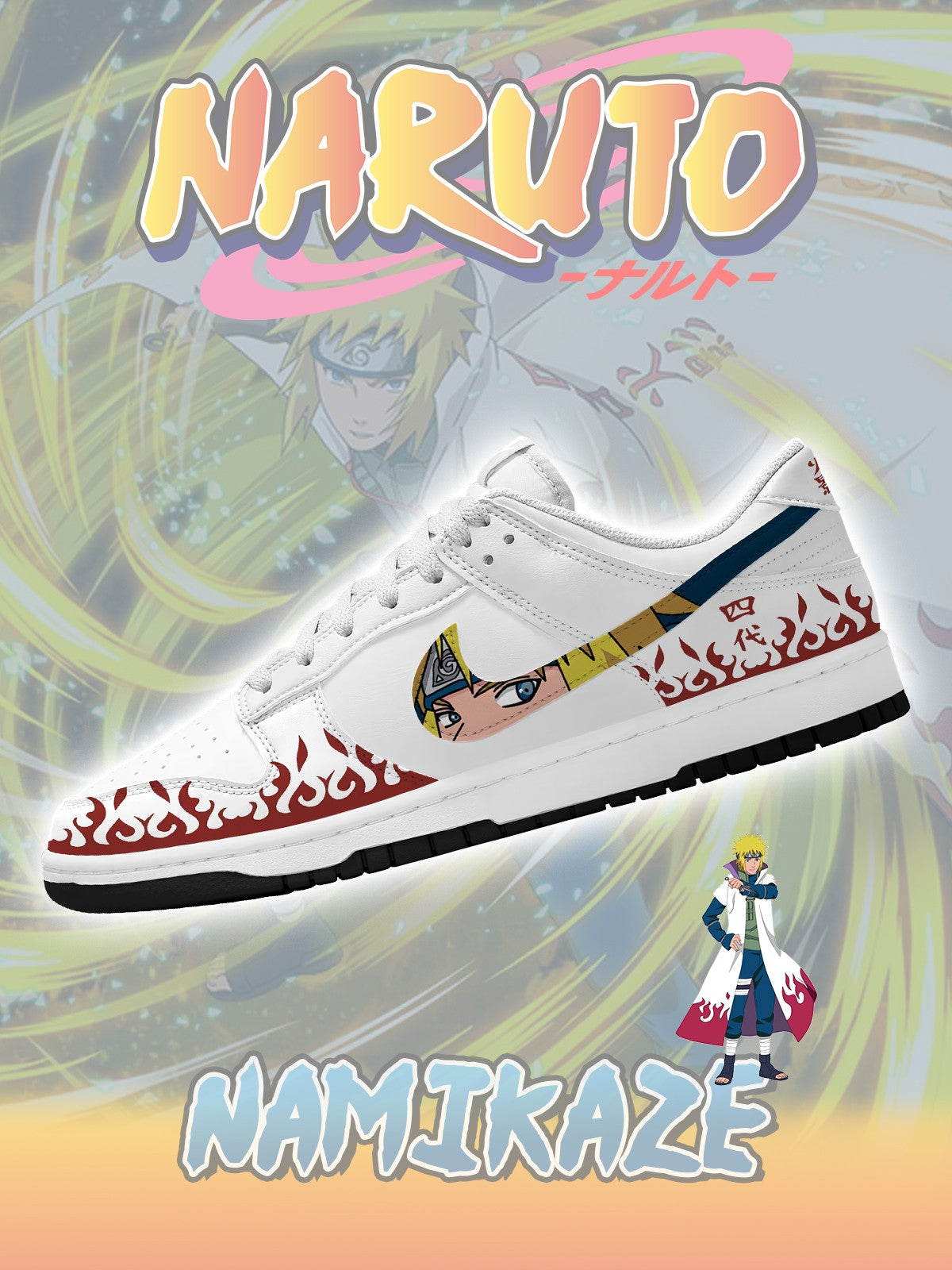 Minato Namikaze V.2 Custom Dunk Sneakers