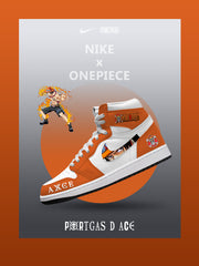 Portgas D Ace V.1 High-top Custom Sneakers