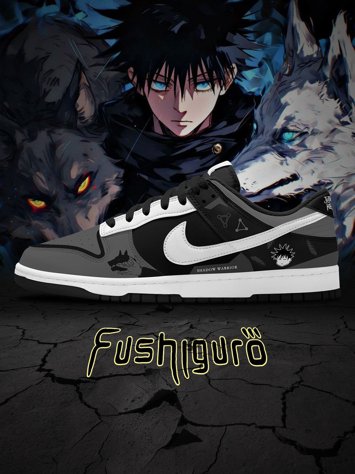 Megumi Fushiguro V.1 Custom Dunk Sneakers