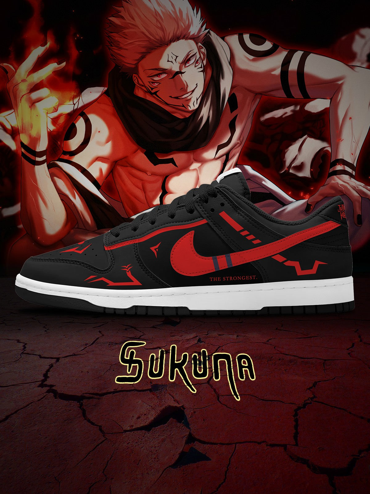Sukuna V.1 Custom Dunk Sneakers