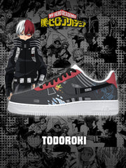 Individuell bedruckte Shoto Todoroki V.1 Schuhe für Damen und Herren
