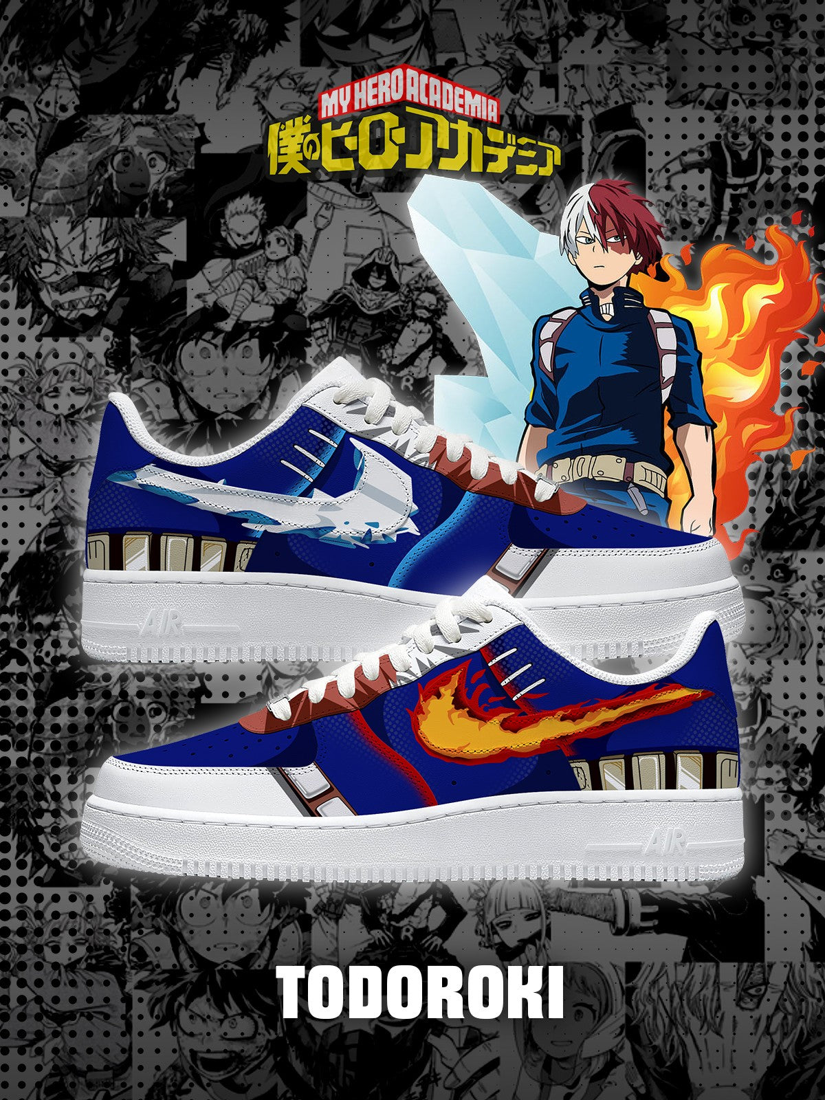 Personalisierte Shoto Todoroki V.2 Schuhe für Damen und Herren