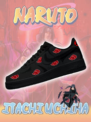 Individuell bedruckte Akatsuki Itachi Uchiha Nr. 5 Sneakers für Damen und Herren