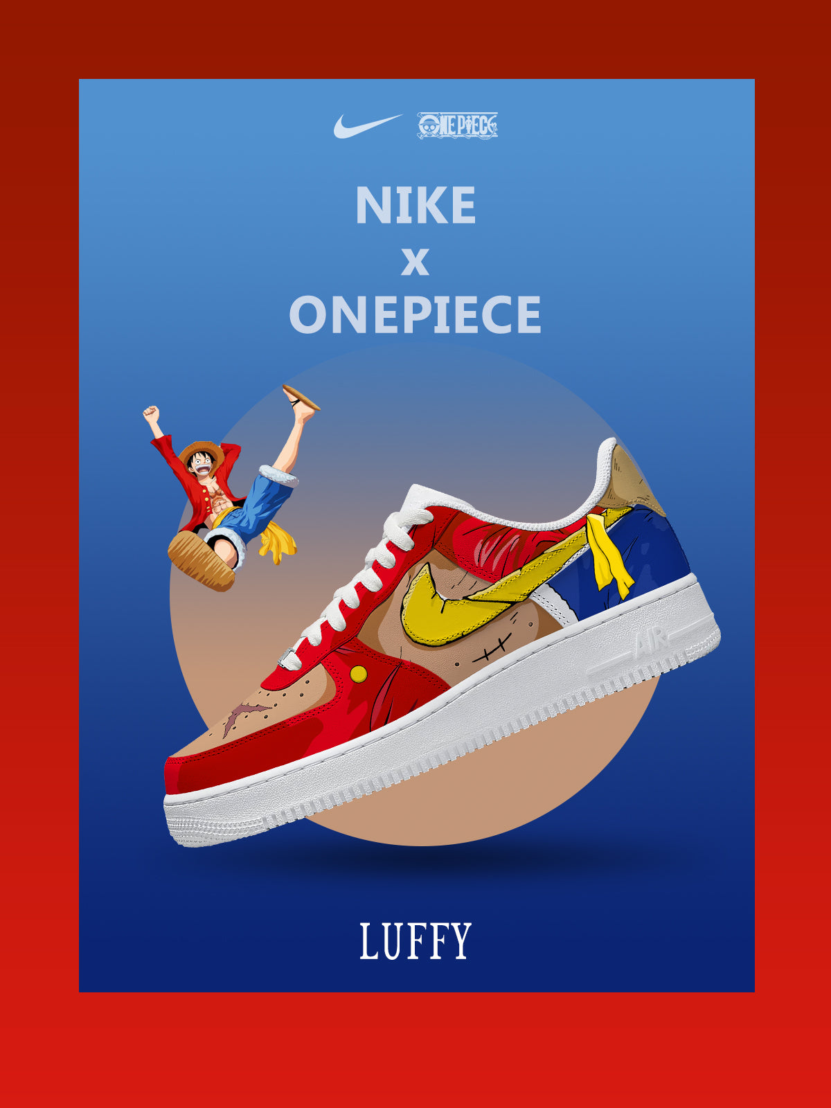 Benutzerdefinierte Monkey D. Luffy Nr. 7 Schuhe für Frauen und Männer