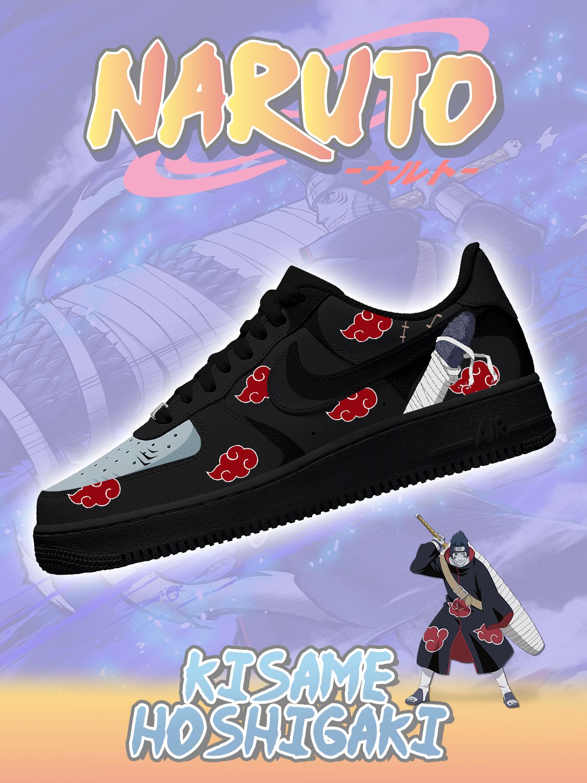 Personalisierte Akatsuki Kisame Hoshigaki No.1 Schuhe für Damen und Herren