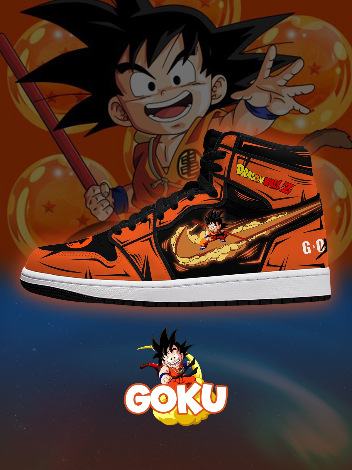 Son Goku V.2 High-Top-Sneakers nach Maß