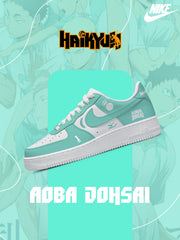 Individuell bedruckte hohe Aoba Johsai-Schuhe für Damen und Herren