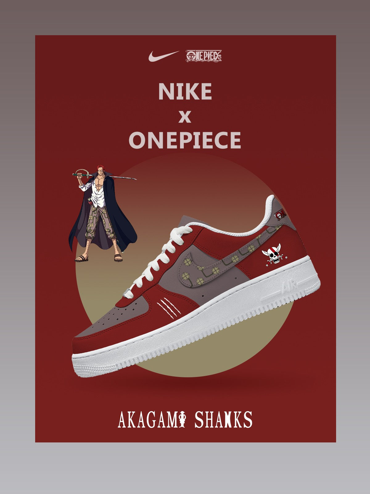 Personalisierte Akagami Shanks Sneakers für Damen und Herren