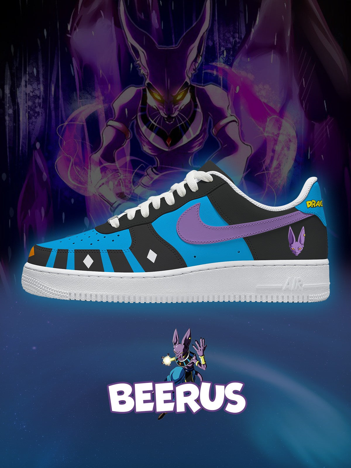 Individuell bedruckte Beerus-Schuhe für Damen und Herren