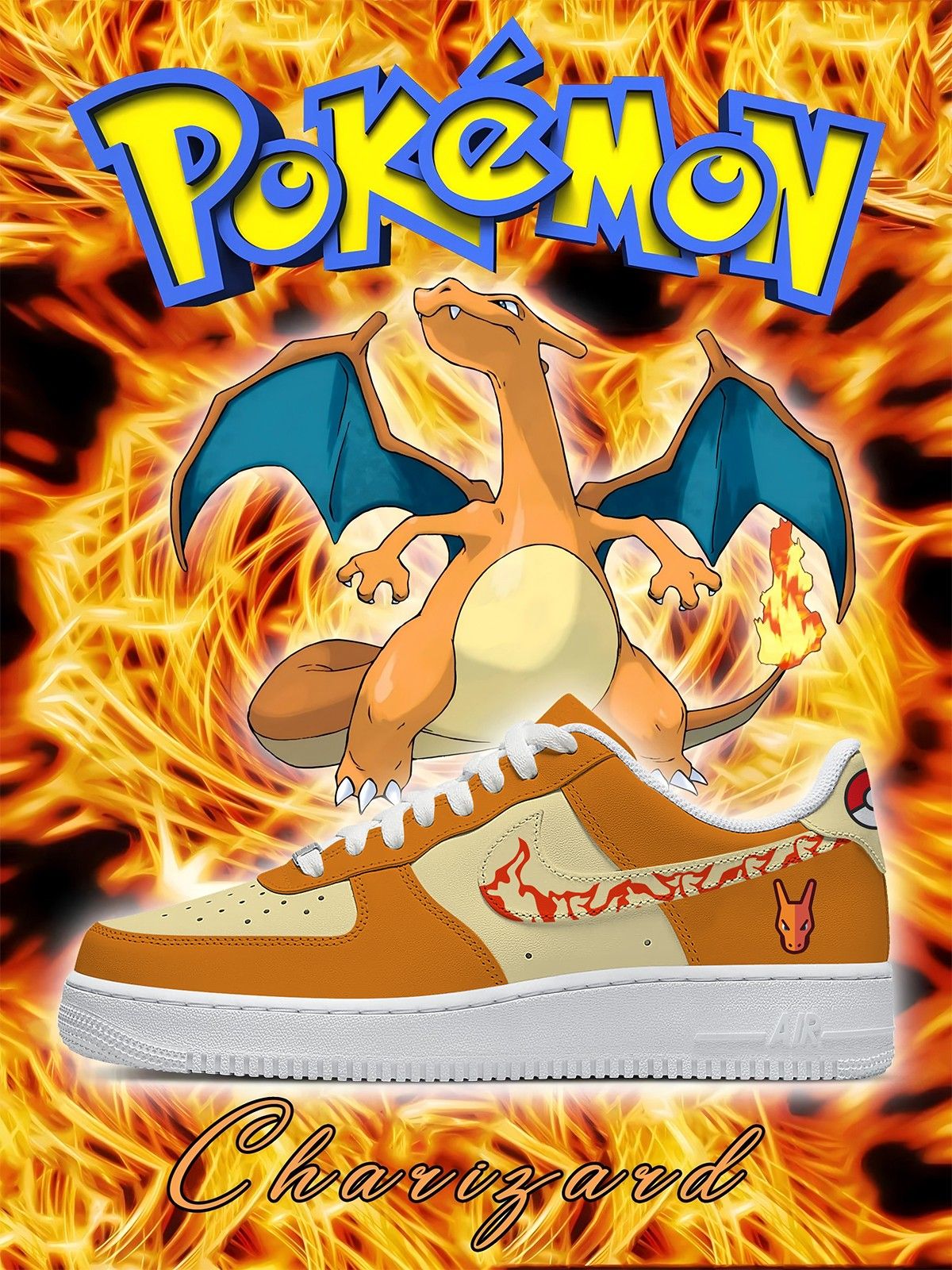 Personalisierte Nr. 0006 Charizard Style 1 Schuhe für Frauen und Männer