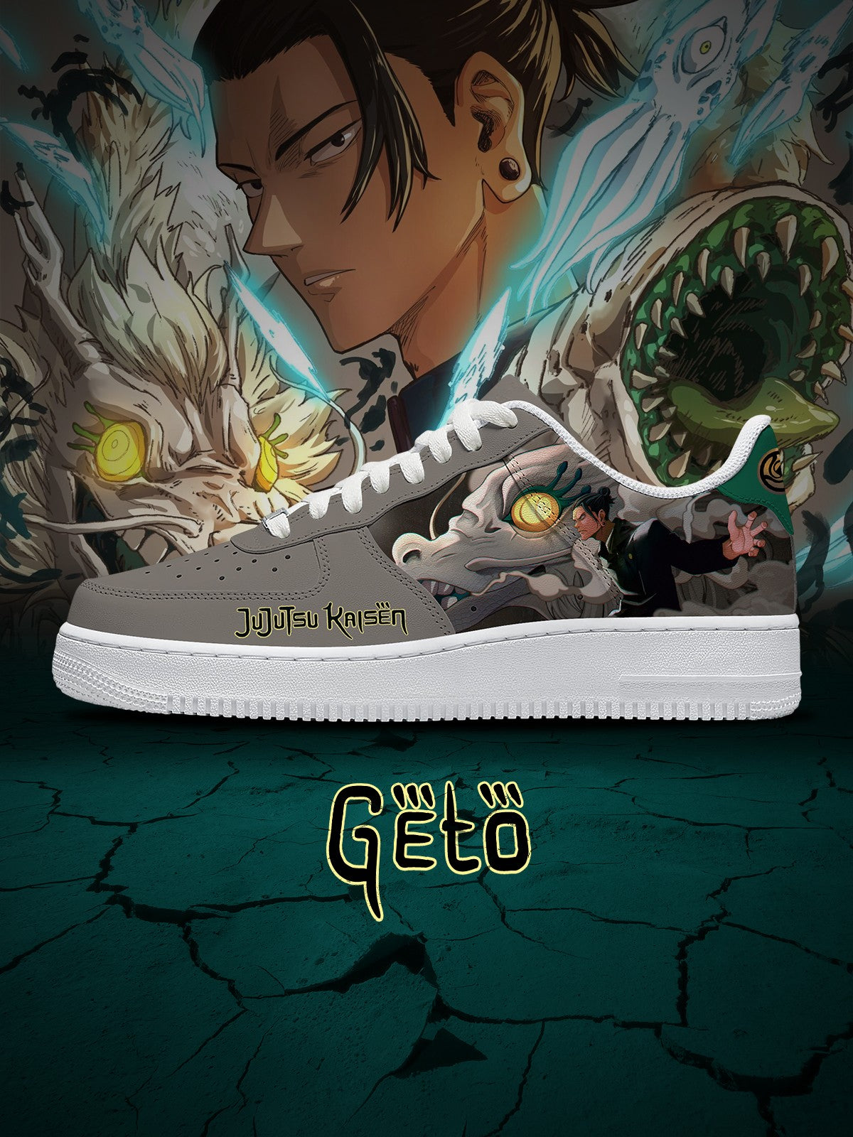 Passen Sie Suguru Geto No.2 Sneakers für Damen und Herren individuell an