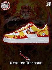 Individuell bedruckte Kyojuro Rengoku Schuhe für Damen und Herren