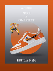 Custom Printed Portgas D Ace No.1 Sneakers For Women and Men
