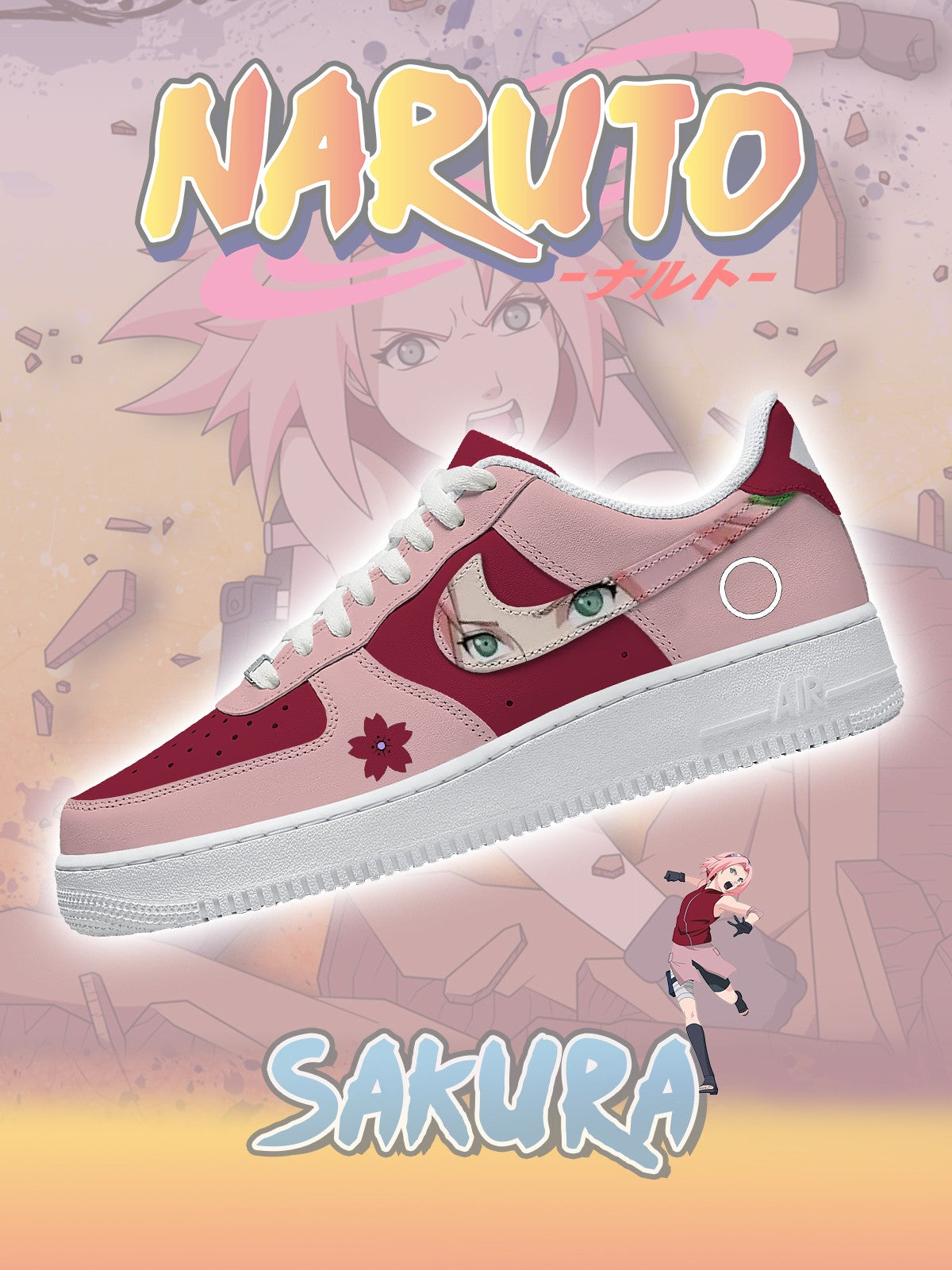 Passen Sie Sakura Haruno No.1 Schuhe für Damen und Herren individuell an