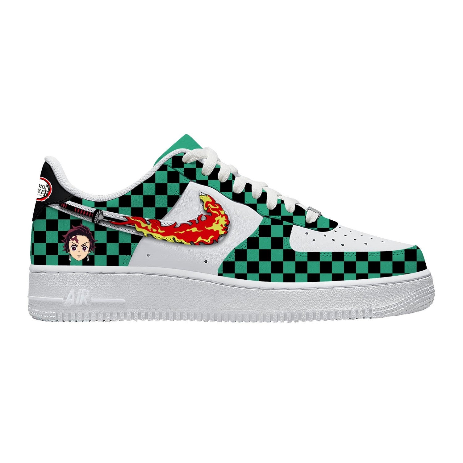 Custom Printed Tanjiro Kamado No.2 Sneakers For Women and Men